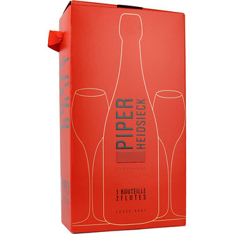 Piper-Heidsieck Cuvee Brut Giftpack met Glazen