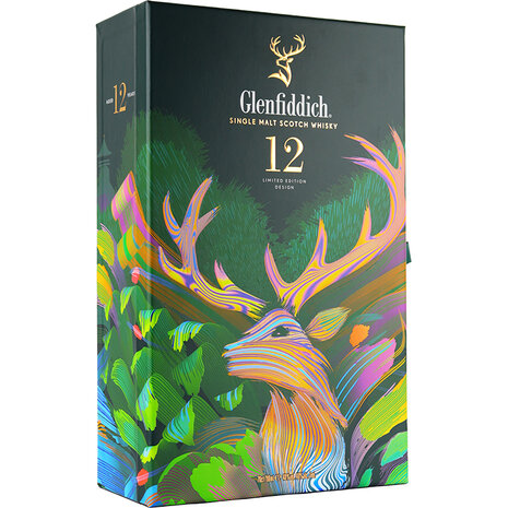 Glenfiddich 12 Years Giftpack met zakflacon 70cl