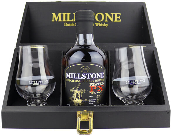 Millstone 1x200ml Geschenkkistje met twee glazen