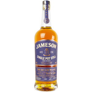 Jameson Single Pot Still Five Oak Cask Release 70cl